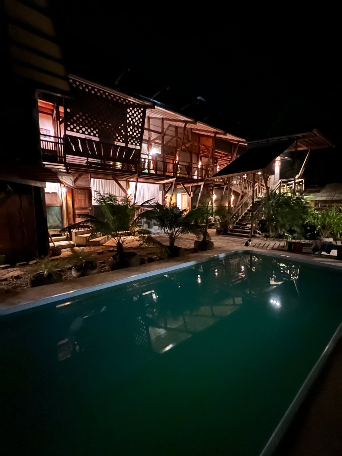 Vista de la piscina